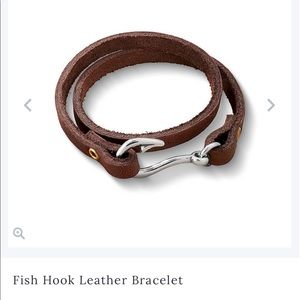 James Avery Fish Hook Leather Bracelet